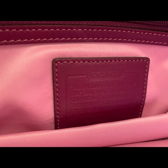 Magenta COACH Satchel - Picture 3 of 3